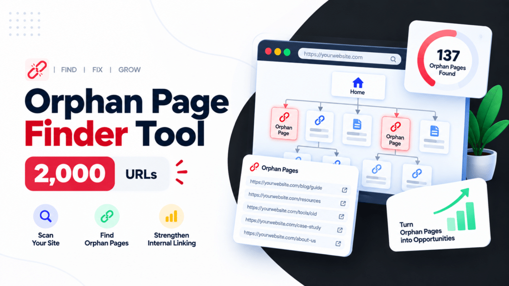 Orphan page finder tool - Bizzlin