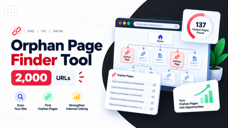 Orphan page finder tool - Bizzlin